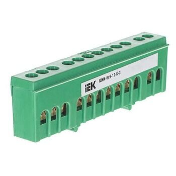 Шина нулевая на DIN IEK ШНИ-6*9-12-К-3
