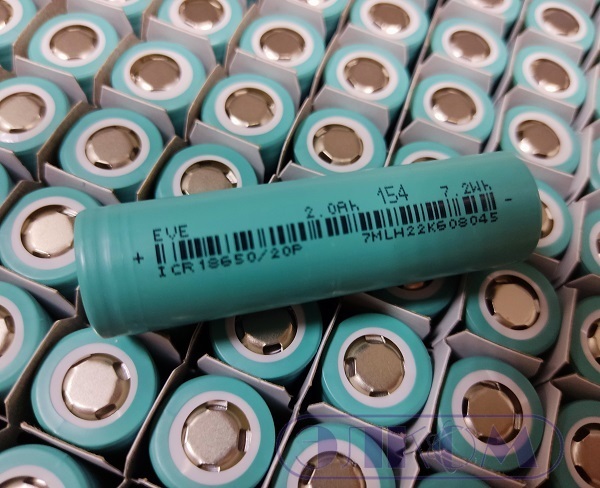 Аккумулятор Li-Ion 18650 20P. 3.7v 2000mAh EVE